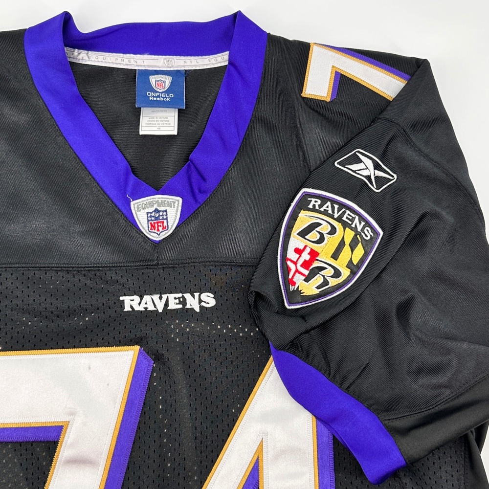 Michael Oher #74 Baltimore Ravens Reebok NFL Jersey Men's Size 48
